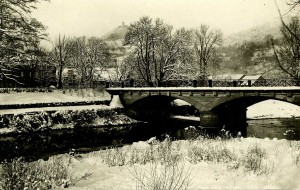 Die Stadtbrücke vor ihrer Zerstörung 1945